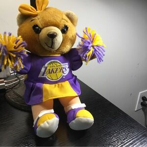 (141) Los Angeles Lakers Cheerleader Bear Plush Licensed Collectible